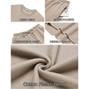 image:imageCOOFANDY 2 Piece Mens Tracksuits Set Cotton Long Sleeve Sweatsuit Pullover with Jogging Pants Casual Athletic OutfitsLight Khaki