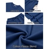 image:imageCOOFANDY 2 Piece Mens Tracksuits Set Cotton Long Sleeve Sweatsuit Pullover with Jogging Pants Casual Athletic OutfitsNavy Blue