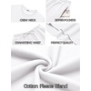 image:imageCOOFANDY 2 Piece Mens Tracksuits Set Cotton Long Sleeve Sweatsuit Pullover with Jogging Pants Casual Athletic OutfitsWhite