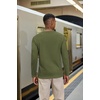 image:imageCOOFANDY Henley Shirts for Men Casual TShirts Henley Long Sleeve ShirtsArmy Green