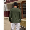 image:imageCOOFANDY Mens Long Sleeve TShirt Sun Protection Athletic Tee ShirtsAarmy Green 1pack