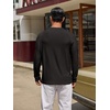 image:imageCOOFANDY Mens Long Sleeve TShirt Sun Protection Athletic Tee ShirtsAblack 1pack