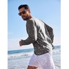 image:imageCOOFANDY Mens Long Sleeve TShirt Sun Protection Athletic Tee ShirtsAdark Grey 1pack