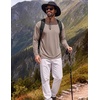 image:imageCOOFANDY Mens Long Sleeve TShirt Sun Protection Athletic Tee ShirtsAkhaki 1pack