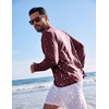 image:imageCOOFANDY Mens Long Sleeve TShirt Sun Protection Athletic Tee ShirtsAwine Red 1pack