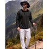 image:imageCOOFANDY Mens Long Sleeve TShirt Sun Protection Athletic Tee ShirtsC Black 3 Pack