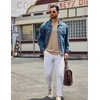 image:imageCOOFANDY Mens Long Sleeve Tee Shirts Crew Neck Cotton TShirt Casual ShirtsKhaki