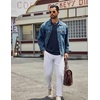 image:imageCOOFANDY Mens Long Sleeve Tee Shirts Crew Neck Cotton TShirt Casual ShirtsNavy Blue