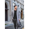 image:imageCOOFANDY Mens Waffle Henley Long Sleeve Shirts Casual Pullover TShirtBlack