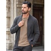 image:imageCOOFANDY Mens Waffle Henley Long Sleeve Shirts Casual Pullover TShirtKhaki