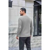 image:imageCOOFANDY Mens Waffle Henley Long Sleeve Shirts Casual Pullover TShirtLight Grey
