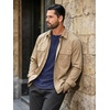 image:imageCOOFANDY Mens Waffle Henley Long Sleeve Shirts Casual Pullover TShirtNavy Blue