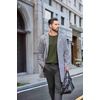 image:imageCOOFANDY Mens Waffle Henley Long Sleeve Shirts Casual Pullover TShirtOlive Green