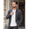 image:imageCOOFANDY Mens Waffle Henley Long Sleeve Shirts Casual Pullover TShirtWhite