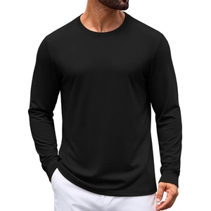image:imageCOOFANDY Mens Long Sleeve Tee Shirts Crew Neck Cotton TShirt Casual ShirtsBlack