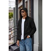 image:imageCOOFANDY Men Full Zip Hoodie Fleece Zipper Sweatshirt Casual Hooded JacketBlack