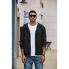 image:imageCOOFANDY Men Full Zip Hoodie Fleece Zipper Sweatshirt Casual Hooded JacketBlack
