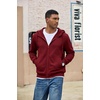 image:imageCOOFANDY Men Full Zip Hoodie Fleece Zipper Sweatshirt Casual Hooded JacketWine Red