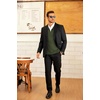 image:imageCOOFANDY Mens 14 Zip Pullover Sweatshirt Mock Neck Business Casual PolosArmy Green