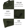 image:imageCOOFANDY Mens 14 Zip Pullover Sweatshirt Mock Neck Business Casual PolosArmy Green