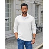image:imageCOOFANDY Mens 14 Zip Pullover Sweatshirt Mock Neck Business Casual PolosWhite