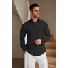 image:imageCOOFANDY Mens Casual Button Down Shirts Long Sleeve Untucked Regular Fit Denim Dress ShirtBlack