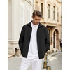 image:imageCOOFANDY Mens Casual Button Down Shirts Long Sleeve Untucked Regular Fit Denim Dress ShirtBlack