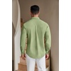 image:imageCOOFANDY Mens Casual Button Down Shirts Long Sleeve Untucked Regular Fit Denim Dress ShirtLight Green