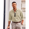 image:imageCOOFANDY Mens Casual Button Down Shirts Long Sleeve Untucked Regular Fit Denim Dress ShirtLight Khaki