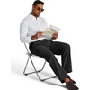 image:imageCOOFANDY Mens Corduroy Pant Straight Fit Flat Front Casual Dress SlacksBlack