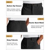 image:imageCOOFANDY Mens Corduroy Pant Straight Fit Flat Front Casual Dress SlacksBlack