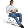image:imageCOOFANDY Mens Corduroy Pant Straight Fit Flat Front Casual Dress SlacksBlue
