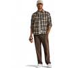 image:imageCOOFANDY Mens Corduroy Pant Straight Fit Flat Front Casual Dress SlacksDark Brown