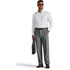 image:imageCOOFANDY Mens Corduroy Pant Straight Fit Flat Front Casual Dress SlacksGray