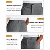 image:imageCOOFANDY Mens Corduroy Pant Straight Fit Flat Front Casual Dress SlacksGray