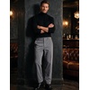 image:imageCOOFANDY Mens Corduroy Pant Straight Fit Flat Front Casual Dress SlacksGray