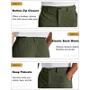 image:imageCOOFANDY Mens Corduroy Pant Straight Fit Flat Front Casual Dress SlacksGreen