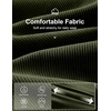 image:imageCOOFANDY Mens Corduroy Pant Straight Fit Flat Front Casual Dress SlacksGreen