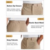 image:imageCOOFANDY Mens Corduroy Pant Straight Fit Flat Front Casual Dress SlacksKhaki