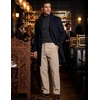 image:imageCOOFANDY Mens Corduroy Pant Straight Fit Flat Front Casual Dress SlacksKhaki