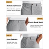 image:imageCOOFANDY Mens Corduroy Pant Straight Fit Flat Front Casual Dress SlacksLight Gray