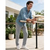 image:imageCOOFANDY Mens Corduroy Pant Straight Fit Flat Front Casual Dress SlacksLight Gray