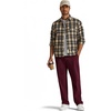 image:imageCOOFANDY Mens Corduroy Pant Straight Fit Flat Front Casual Dress SlacksMaroon