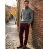 image:imageCOOFANDY Mens Corduroy Pant Straight Fit Flat Front Casual Dress SlacksMaroon