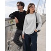image:imageCOOFANDY Mens Crew Neck Sweatshirt Lightweight Fleece Pullover TShirtAsh