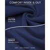 image:imageCOOFANDY Mens Crew Neck Sweatshirt Lightweight Fleece Pullover TShirtNavy Blue