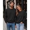 image:imageCOOFANDY Mens Crewneck Sweatshirts Fleece Pullover Thermal Casual ShirtBlack