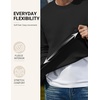 image:imageCOOFANDY Mens Crewneck Sweatshirts Fleece Pullover Thermal Casual ShirtBlack