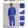 image:imageCOOFANDY Mens Crewneck Sweatshirts Fleece Pullover Thermal Casual ShirtDark Blue