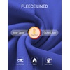 image:imageCOOFANDY Mens Crewneck Sweatshirts Fleece Pullover Thermal Casual ShirtDark Blue